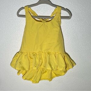 Sunny Yellow Ruffled Camisole Top